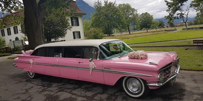 Hochzeitsauto-Vermietung - Farbe: Grau - PLZ 1775 (Schweiz) - Cadillac von Oldtimervermietung Rent A Classic Car