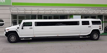Hochzeitsauto-Vermietung - Farbe: Weiß - Itter - HUMMER Limousine von Magic Limousines
