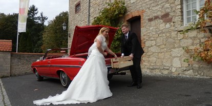 Hochzeitsauto-Vermietung - Versicherung: Haftpflicht - PLZ 97618 (Deutschland) - Romantisches US Cabriolet als Hochzeitsauto - Buick Skylark Cabrio von bluesmobile4you