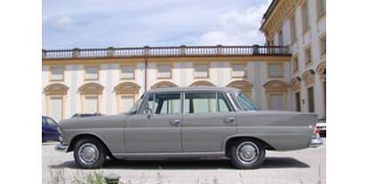 Hochzeitsauto-Vermietung - Farbe: Grau - PLZ 81671 (Deutschland) - Mercedes Benz 230 Heckflosse von Classic Roadster München