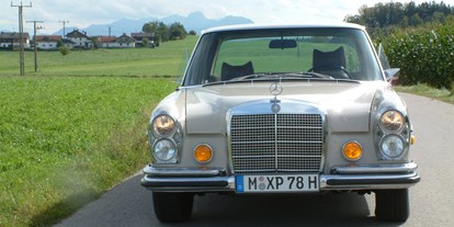 Hochzeitsauto-Vermietung - Einzugsgebiet: national - PLZ 82349 (Deutschland) - Mercedes Benz 280 SE 4.5 von Classic Roadster München
