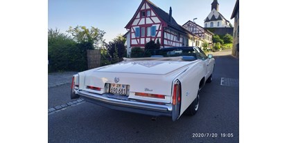 Hochzeitsauto-Vermietung - Versicherung: Haftpflicht - Zürich - ....Cadillac Eldorado....       ....Cabrio !!!            Unvergessliche Momente !!!