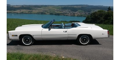 Hochzeitsauto-Vermietung - Farbe: Weiß - Zürich - ....Cadillac Eldorado....       ....Cabrio !!!            Unvergessliche Momente !!!