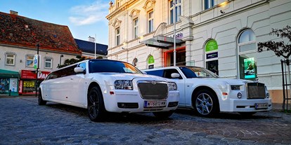 Hochzeitsauto-Vermietung - Farbe: Schwarz - PLZ 1100 (Österreich) - Stretchlimousine mieten Wien - E&M Stretchlimousine mieten Wien