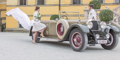 Hochzeitsauto-Vermietung - Farbe: Grau - Salzburg-Stadt (Salzburg) - Ein Austro Daimler Baujahr 1929  - fahr(T)raum - historisches Automobil