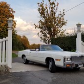 Hochzeitsauto - Cadillac Eldorado 1975 Frontansicht - Cadillac Eldorado Convertible 1975