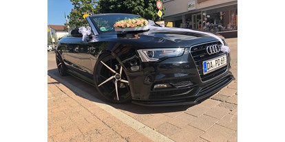 Hochzeitsauto-Vermietung - Einzugsgebiet: national - Hessen Süd - Audi A5 Cabrio S-Line | Special Tuning