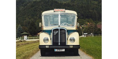Hochzeitsauto-Vermietung - Farbe: Blau - PLZ 8612 (Österreich) - Saurer L4C – „Murtal-Express“