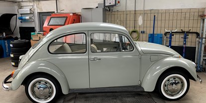 Hochzeitsauto-Vermietung - Farbe: Grau - Hessen Süd - VW Käfer "Elsa" | Baujahr 1968