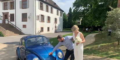 Hochzeitsauto-Vermietung - Farbe: Blau - PLZ 4102 (Schweiz) - Für jedes Paar der richtige Käfer - VW-Käfer 1967 Palomena und VW-Käfer 1970