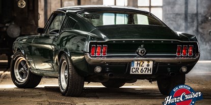 Hochzeitsauto-Vermietung - Antrieb: Benzin - Sachsen-Anhalt Süd - 1967er Mustang Fastback "Bullitt"
