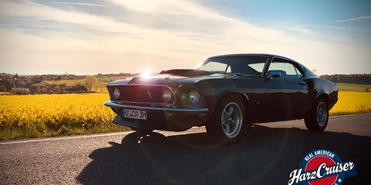 Hochzeitsauto-Vermietung - Chauffeur: Chauffeur buchbar - Sachsen-Anhalt Süd - 1969er Mustang Fastback "John Wick"