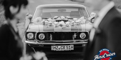 Hochzeitsauto-Vermietung - Versicherung: Teilkasko - Sachsen-Anhalt Süd - 1969er Mustang Fastback "John Wick"