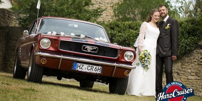 Hochzeitsauto-Vermietung - Farbe: Rot - Sachsen-Anhalt Süd - 1966er Mustang Coupé