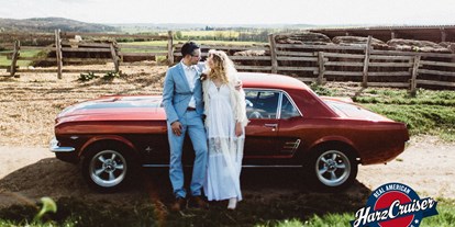 Hochzeitsauto-Vermietung - Farbe: Rot - 1966er Mustang Coupé