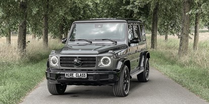 Hochzeitsauto-Vermietung - Versicherung: Haftpflicht - Deutschland - Front. - Mercedes G-Klasse G500