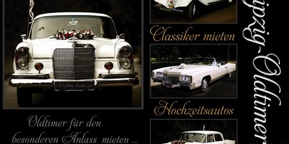 Hochzeitsauto-Vermietung - Einzugsgebiet: regional - PLZ 04356 (Deutschland) - Hochzeitsautos Leipzig - Cadillac Eldorado Cabrio von Leipzig-Oldtimer.de - Hochzeitsautos mit Chauffeur