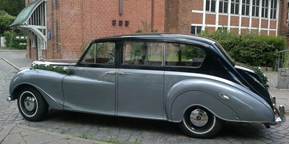 Hochzeitsauto-Vermietung - Art des Fahrzeugs: Stretch-Limousine - Hamburg - Bentley 1959, silber-schwarz