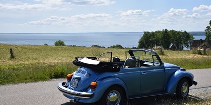 Hochzeitsauto-Vermietung - Farbe: Blau - Schleswig-Holstein - VW Käfer Cabrio