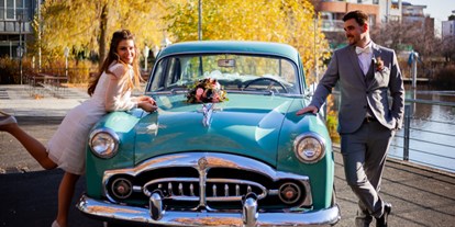 Hochzeitsauto-Vermietung - Farbe: Gelb - Packard Patician - Hochzeitsauto.NRW