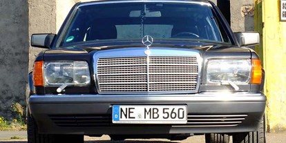 Hochzeitsauto-Vermietung - Art des Fahrzeugs: Oberklasse-Wagen - PLZ 40235 (Deutschland) - Mercedes 560 SEL - Mercedes 230 "Strichacht" & Mercedes 560 SEL (W126)