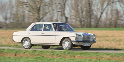 Hochzeitsauto-Vermietung - Marke: Mercedes Benz - PLZ 40221 (Deutschland) - Mercedes 230 "Strichacht" - Mercedes 230 "Strichacht" & Mercedes 560 SEL (W126)