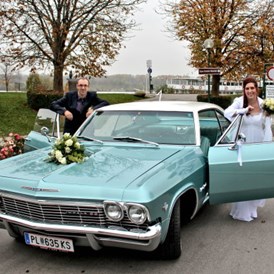 Hochzeitsauto: Chevrolet Impala Bj.65 - Chevrolet Impala Bj. 65 von Autovermietung Ing. Alfred Schoenwetter