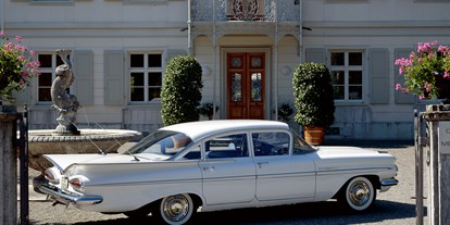 Hochzeitsauto-Vermietung - Farbe: Weiß - PLZ 4142 (Schweiz) - Chevrolet 1959 Bel-Air, Sedan - Chevrolet Bel-Air 1959