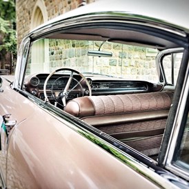 Hochzeitsauto: Cadillac 59 Oldtimer Hochzeitsauto in Berlin mieten - 59er Cadillac Sedan de Ville Hochzeitsauto in Berlin