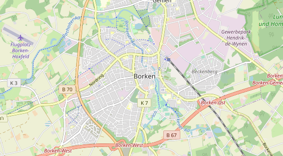 Hochzeits-Auto auf Karte