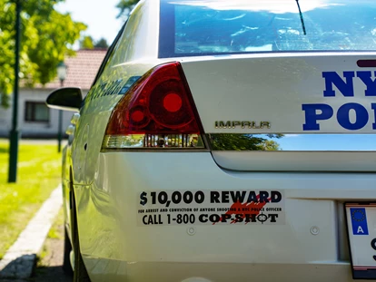 Hochzeitsauto-Vermietung - Farbe: Weiß - Ebergassing - Chevrolet Impala NYPD Police Car