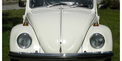 Hochzeitsauto-Vermietung - Farbe: Weiß - PLZ 2380 (Österreich) - VW Käfer Cabrio Karmann Baujahr 1967 in weiss für Ihre Traumhochzeit - VW Käfer Karmann Cabrio von Handel & Vermietung Schratzenthaller e.U.