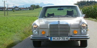 Hochzeitsauto-Vermietung - Einzugsgebiet: international - Oberschleißheim - Mercedes Benz 280 SE 4.5 von Classic Roadster München