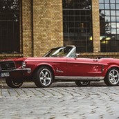 Hochzeitsauto - yellowhummer Ford Mustang Oldtimer