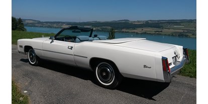 Hochzeitsauto-Vermietung - Farbe: Weiß - PLZ 8467 (Schweiz) - ....Cadillac Eldorado....       ....Cabrio !!!            Unvergessliche Momente !!!