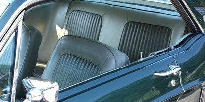 Hochzeitsauto-Vermietung - Kirchsteig (Kasten bei Böheimkirchen) - Ford Mustang Hardtop 289 Bj. 68 - Ford Mustang Hardtop Bj. 68 von Autovermietung Ing. Alfred Schoenwetter