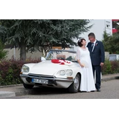 Hochzeitsauto-Vermietung: Citroen DS Cabrio "Die Göttin"