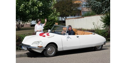 Hochzeitsauto-Vermietung - Art des Fahrzeugs: Cabriolet - Sinsheim - Citroen DS Cabrio "Die Göttin"