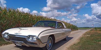 Hochzeitsauto-Vermietung - Farbe: Weiß - Bedburg - Ford Thunderbird 1963