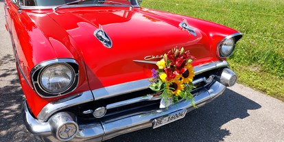 Hochzeitsauto-Vermietung - Einzugsgebiet: regional - PLZ 2553 (Schweiz) - Chevrolet Bel Air 1957