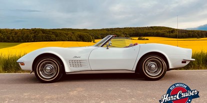 Hochzeitsauto-Vermietung - Art des Fahrzeugs: Sportwagen - Nausnitz - 1970er Corvette C3 "Stingray" Cabrio