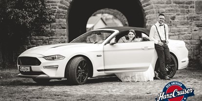 Hochzeitsauto-Vermietung - Farbe: Weiß - Sachsen-Anhalt Süd - Mustang GT Cabrio