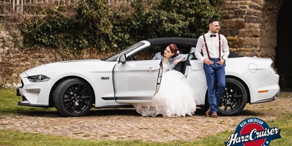 Hochzeitsauto-Vermietung - Farbe: Weiß - Schleifreisen - Mustang GT Cabrio