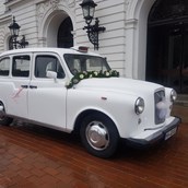 Hochzeitsauto - Londontaxi weiss