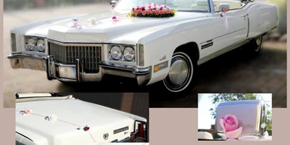 Hochzeitsauto-Vermietung - Farbe: Weiß - PLZ 04155 (Deutschland) - Cadillac Hochzeitsauto - Cadillac Eldorado Cabrio von Leipzig-Oldtimer.de - Hochzeitsautos mit Chauffeur
