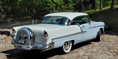 Hochzeitsauto-Vermietung - Farbe: Blau - 1955 Chevrolet Bel Air  - 1955er Chevrolet Bel Air von Classic 55