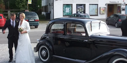 Hochzeitsauto-Vermietung - Farbe: Schwarz - Sulzberg (Landkreis Oberallgäu) - Oldtimer Mercedes 170 D, Baujahr 1950, 4 türig