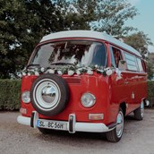 Hochzeitsauto - VW Bulli T2a