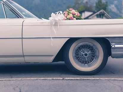 Hochzeitsauto-Vermietung - Oldtimer-Traumfahrt - Cadillac Deville Cabriolet, Jg. 1964