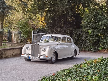 Hochzeitsauto-Vermietung - Farbe: Weiß - Bonn - Der Rolls Royce weiss in weiss damit gelingen fantastische Fotos bei jedem Wetter - Weisser Rolls Royce Silver Cloud